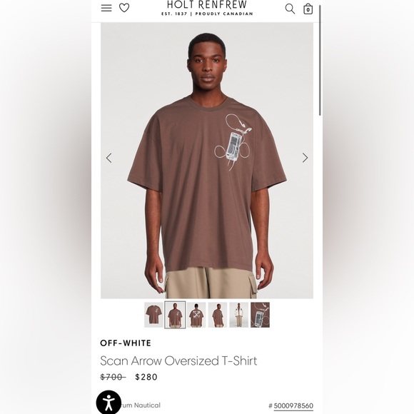 OFF-WHITE
Scan Arrow Oversized T-Shirt - Picture 2 of 3